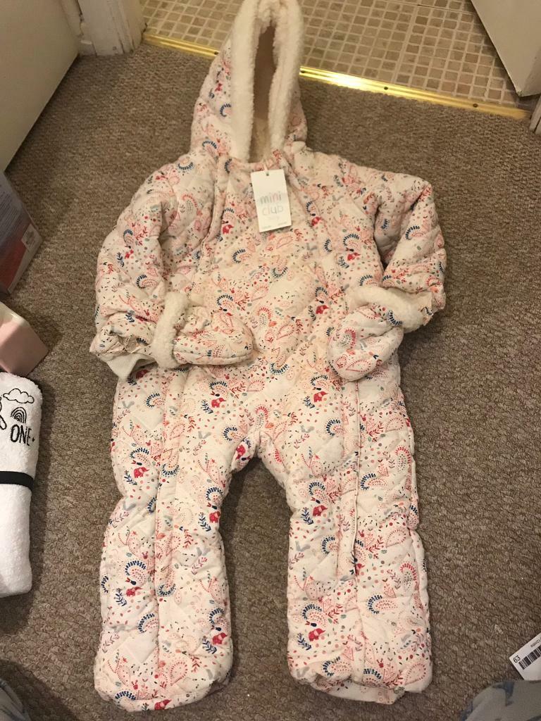 girls footless snowsuit